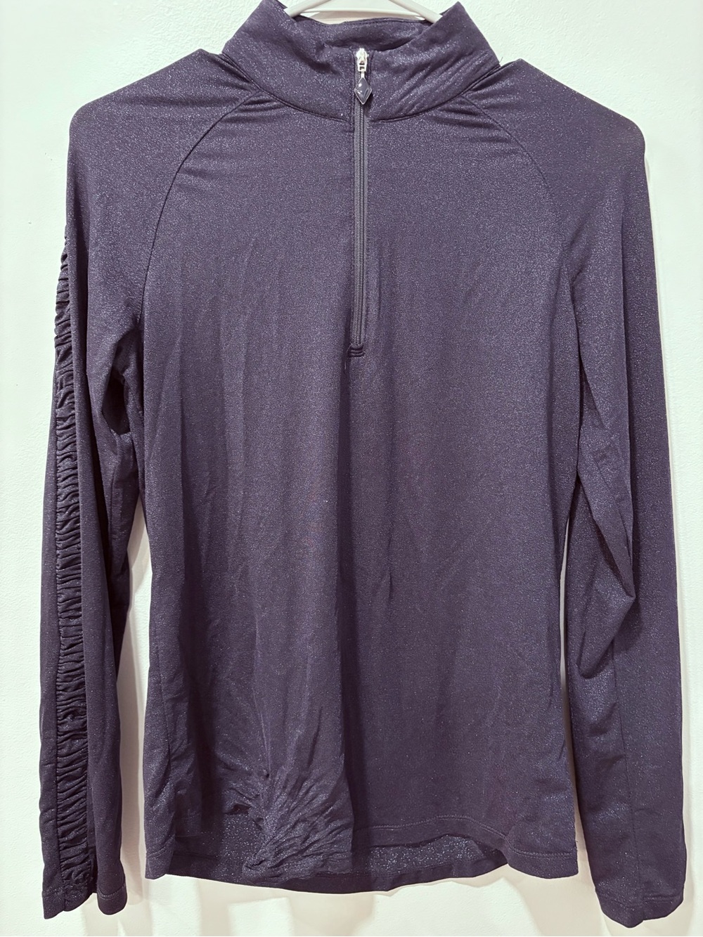 Greg Norman Collection Women’s Golf Navy Half-Zip Long Sleeve Top